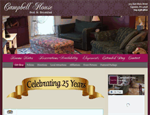 Tablet Screenshot of campbellhousebnb.com